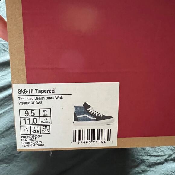 Vans SK8-Hi Tapered Threaded Denim Sneaker *Rare* - Picture 10 of 10